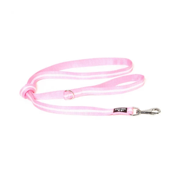B:JK9 IDC Póráz csőheveder utánvilágító, pink, 25mm*1,8m, fogós/Dkarika