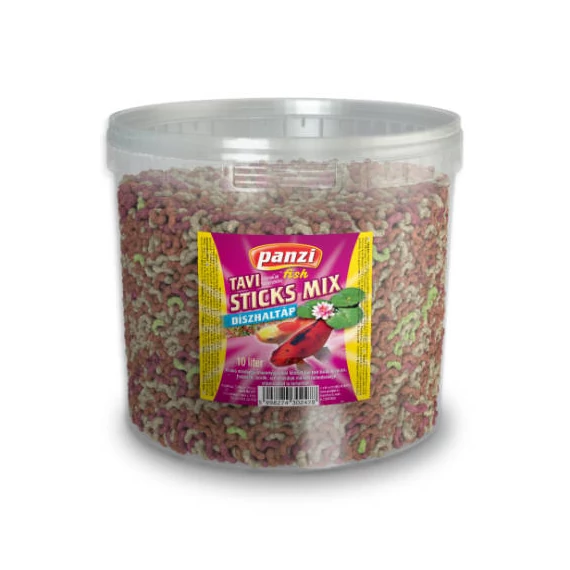 Panzi Tavi Díszhaltáp - Sticks-Mix - Vödrös (10L)