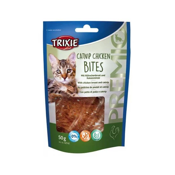 Trixie Premio Catnip Chicken Bits - jutalomfalat (csirke,macskamenta) macskák részére (50g)