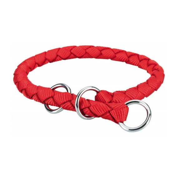 KT25.Trixie Cavo - fonott nyakörv - piros - (S) 25-31/Ø12mm