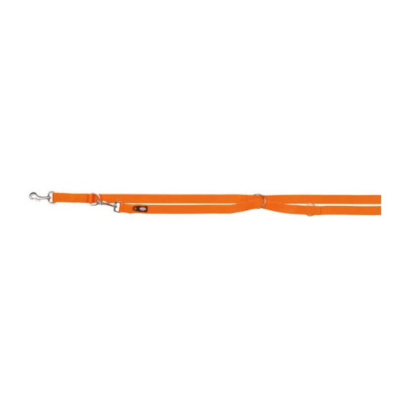 KT24: Trixie prémium állítható póráz - papaya sárga - (L-XL) 2m/25mm