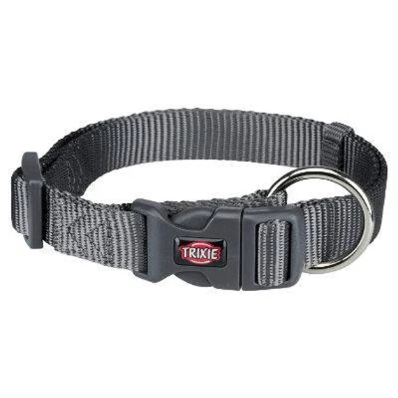 Trixie prémium - nyakörv - grafitszürke - (M-L) 35-55cm/20mm