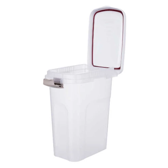Trixie Plastic Barrel - műanyag táptartó (átlátszó/fehér) 25liter (24×51x39cm)
