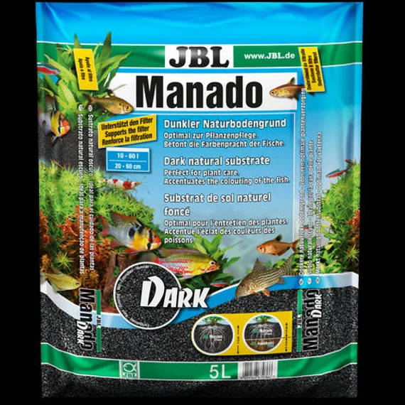 JBL Manado Dark - általános növénytalaj (fekete) akváriumba (5l)