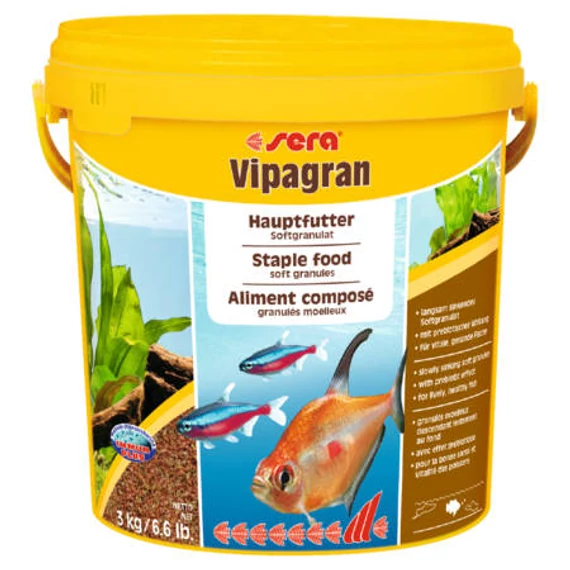 Sera Vipagran - granulátum táplálék díszhalak számára (3kg)