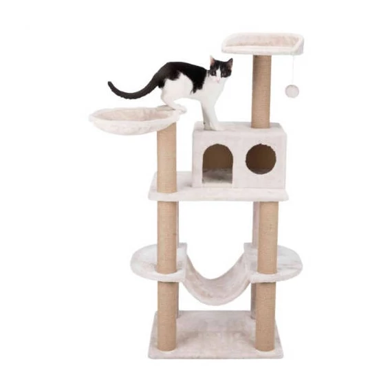 Trixie Federico Scratching Post - kaparófa (világos szürke) macskák részére (60x50/142cm)