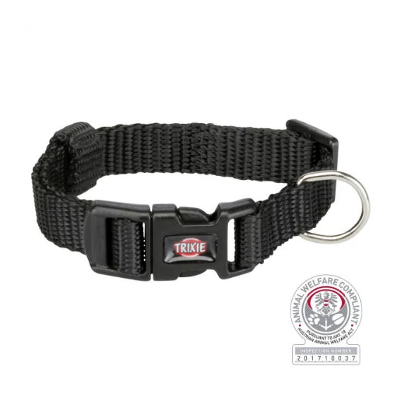 Trixie prémium - nyakörv - (fekete) kutyák részére (XXS-XS) 15-25cm/10mm