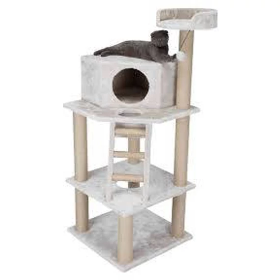 Trixie Marlena Scratching Post - macskabútor (világos szürke) 60x60/151cm(KIZÁRÓLAG RENDELÉSRE!)