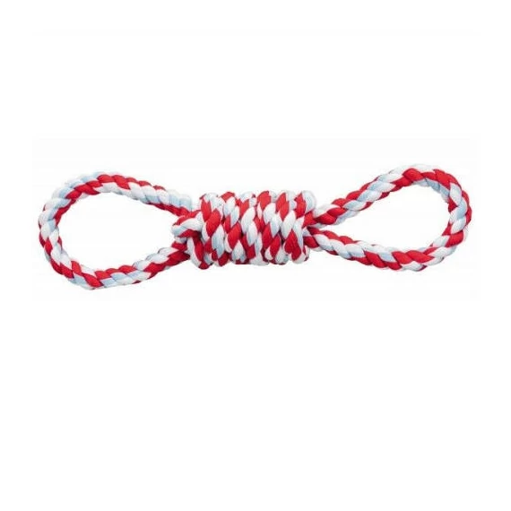 Trixie Playing Rope - kötél játék (dupla hurok) kutyák részére (38cm)