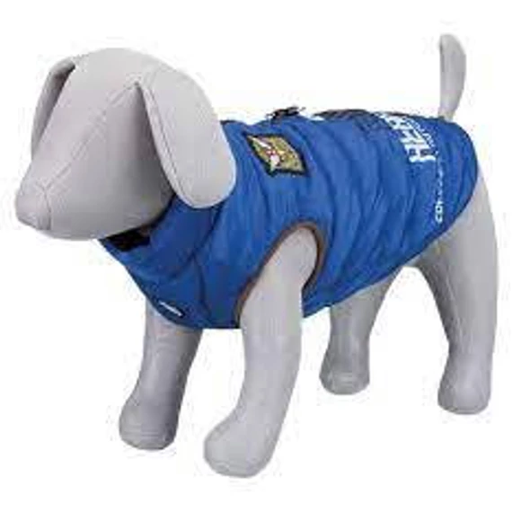 KT25.Trixie Saint-Malo Dog Coat with Harness - mellény hámmal (kék) kutyák részére (XS) 30cm