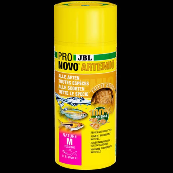 JBL ProNovoArtemio - kiegészítő táplálék (M-es méret) díszhalak számára (8-20cm) 250ml/18g