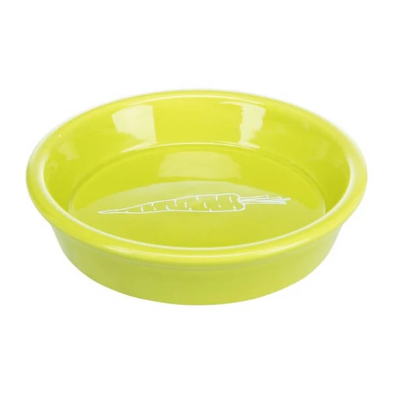 Trixie Ceramic Bowl - kerámia tál (fehér,csíkos) rágcsálók részére (0,2l /Ø14cm)