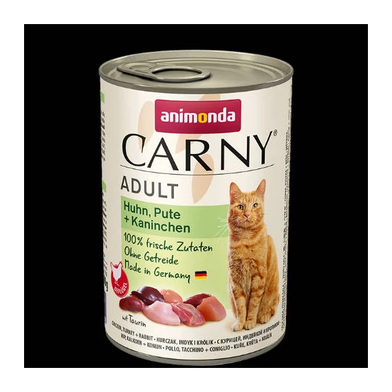 Animonda Carny Adult (csirke,pulyka,nyúl) konzerv - Felnőtt macskák részére (400g)