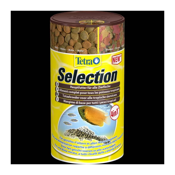 Tetra Selection - négy féle táplálék díszhalak számára (100ml)
