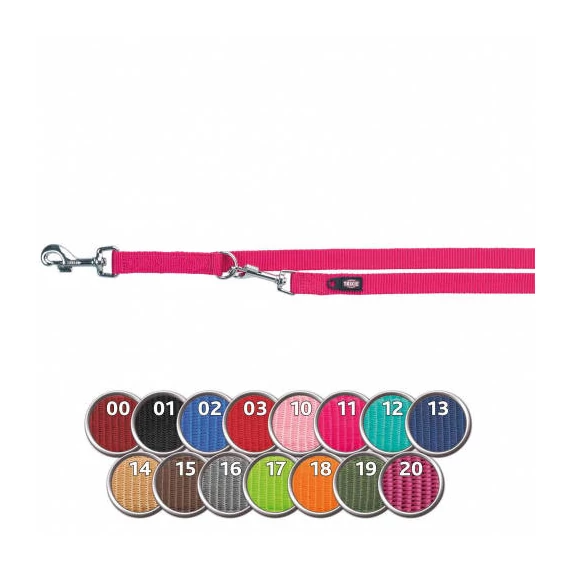 Trixie prémium állítható póráz - korallpiros - (XS-S) 2m/15mm