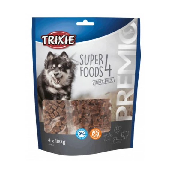 Trixie PREMIO 4 Superfoods - jutalomfalat (csirke,kacsa,marha,bárány) 4x100g