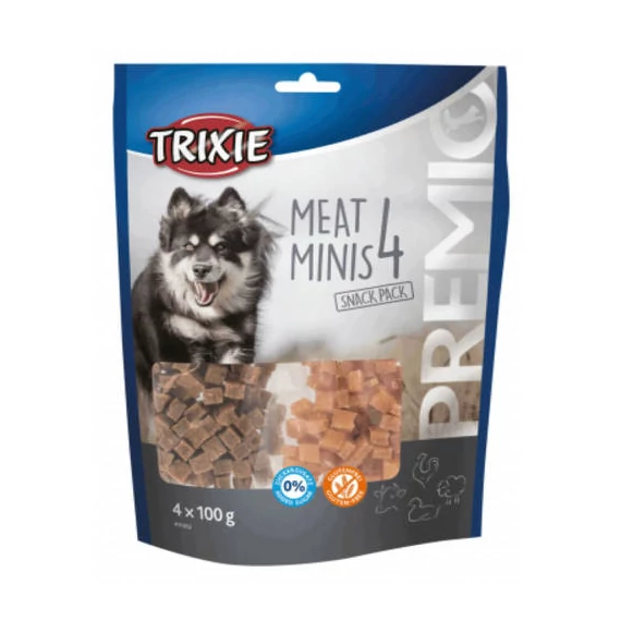 Trixie PREMIO 4 Meat Minis - jutalomfalat (csirke,kacsa,marha,bárány) 4x100g