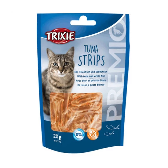 Trixie Premio Tuna Strips - jutalomfalat (tonhal,fehérhal) macskák részére (20g)