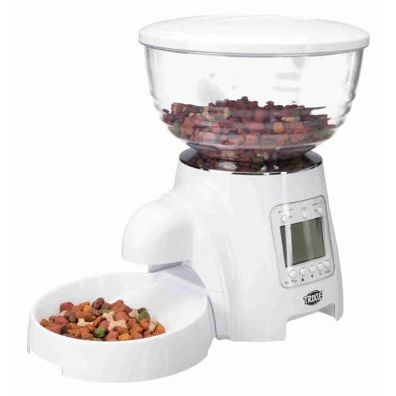 Trixie Automatic Feeder TX7 - automata etető (fehér) 5l (40x26x34cm)