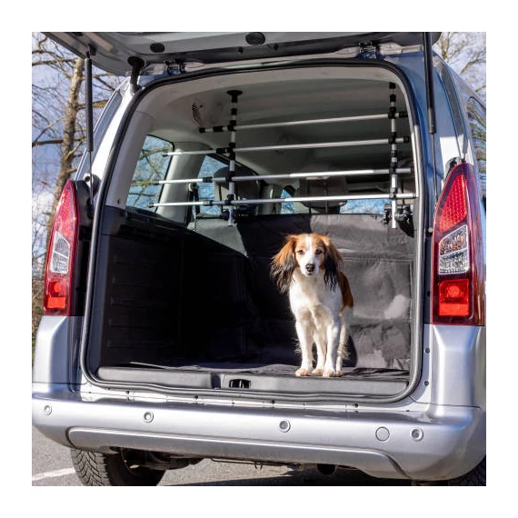 Trixie Car Grid - autóba való térelválasztó - ezüst/fekete - (sz:105-172cm, m:46-60cm)