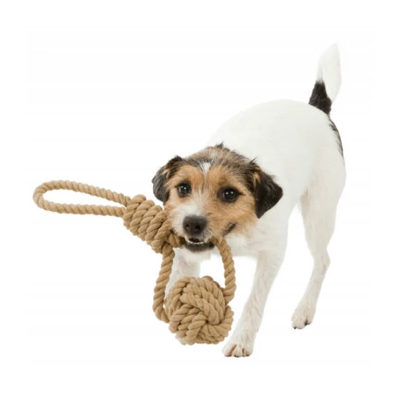 Trixie Be Nordic Woven-in Rope Ball - játék poliészterből (kötél labda) kutyák részére (Ø8/30cm)