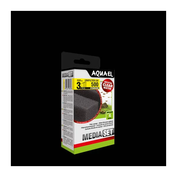 AquaEl Media Set Unifilter/UV 500 Standard - cserélhető szivacsbetét (3db)