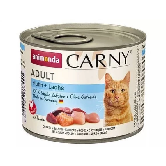 Animonda Carny Adult (csirke,lazac) konzerv - Felnőtt macskák részére (200g)