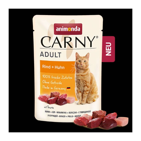 Animonda Carny Adult (marha,csirke) alutasakos - Felnőtt macskák részére (85g)