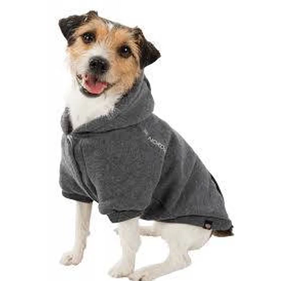KT25.Trixie BE NORDIC Hoodie Pullover - kapucnis pulóver (szürke) kutyák részére (S) 33cm
