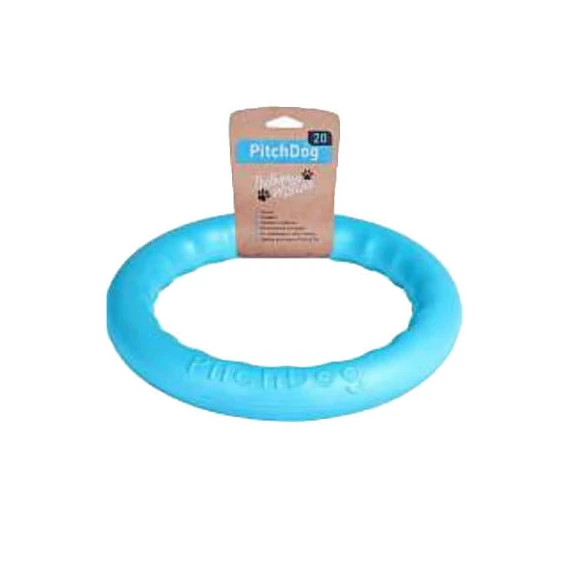 PitchDog Safe And Durable Fetch Ring For Dogs - játék (karika,kék) kutyák részére (Ø20cm)
