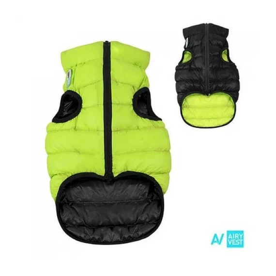 AiryVest kutyaruha kifordítható, XS 25, zöld-fekete
