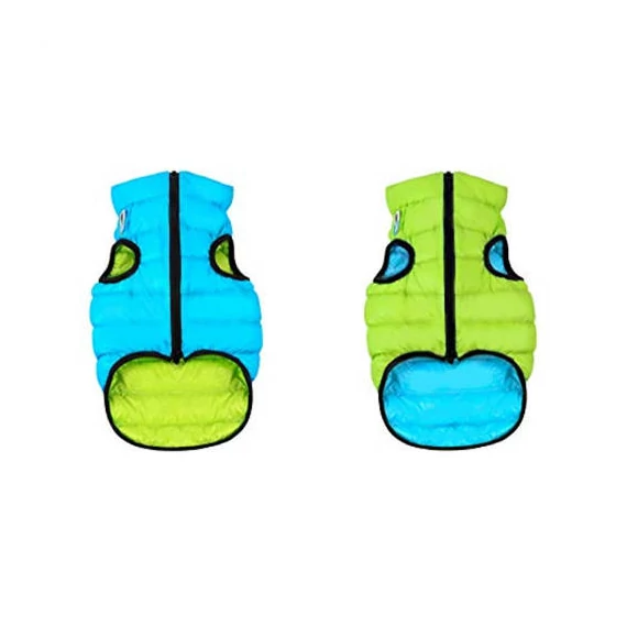 AiryVest kutyaruha kifordítható, XS 25, zöld-kék