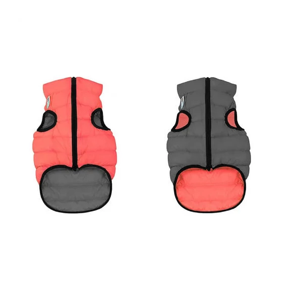 AiryVest kutyaruha kifordítható, XS 30, korál-szürke