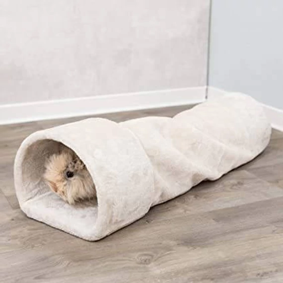 Trixie Cuddly Tunnel - Plüss bújócső kistestű rágcsálók részére (27x21x80cm)