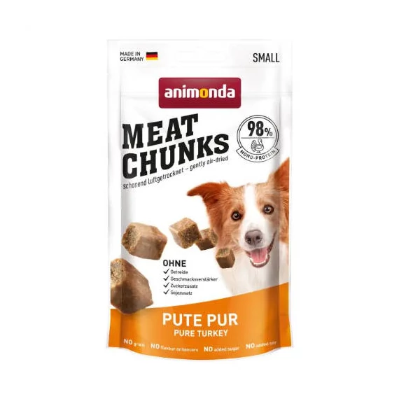 Animonda Meat Chunks Pute pur - jutalomfalat (pulyka) kutyák részére (60g)
