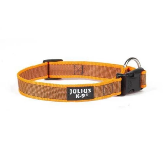 Julius K-9 Color&Gray nyakörv (20mm/27-42cm) UV-narancs-szürke