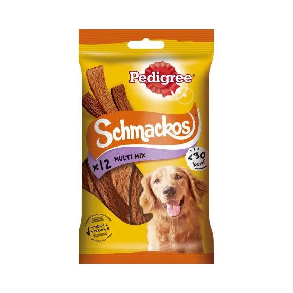 Pedigree Schmackos Multi Mix - jutalomfalat (baromfi,marha,bárány) kutyák részére (12db/86g)