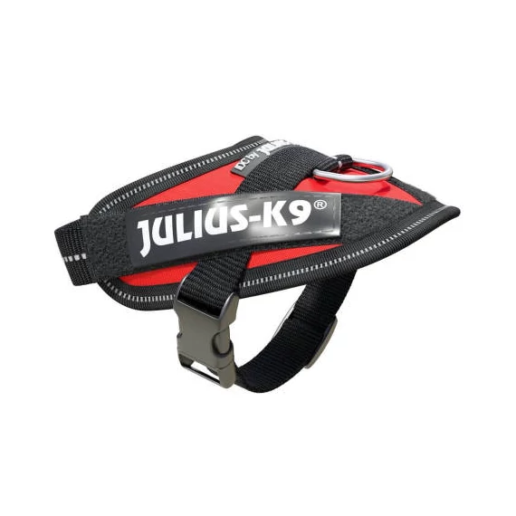 Julius-K9 IDC Powair Harness - hám (piros,felirattal) kutyák részére (3XS)