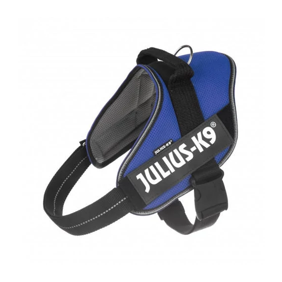 Julius-K9 IDC Powair - hám (kék,felirat) kutyák részére (XL)