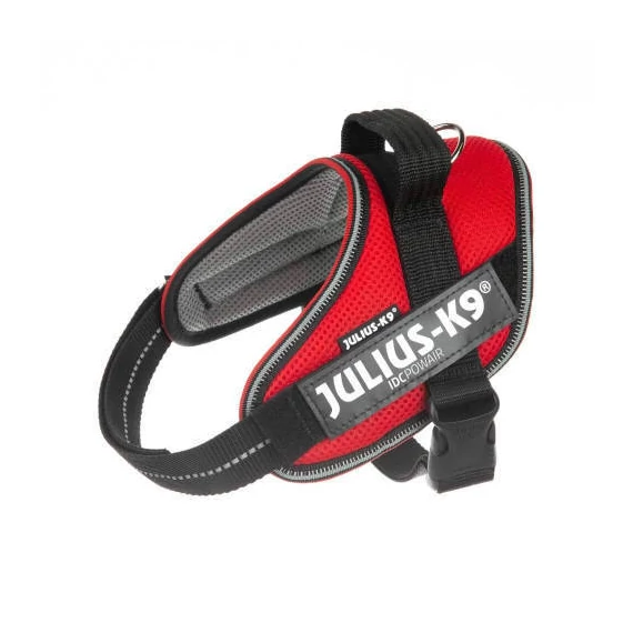 Julius-K9 IDC Powair - hám (piros,felirat) kutyák részére (S)
