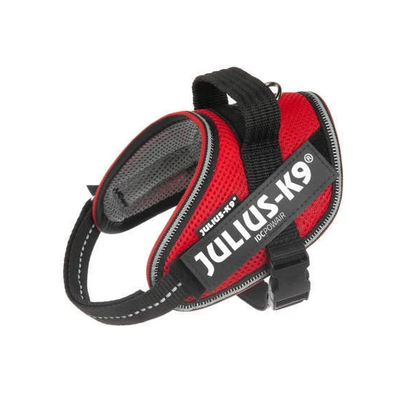 Julius K9 IDC Powair - hám (piros,felirattal) kutyák részére (XS)