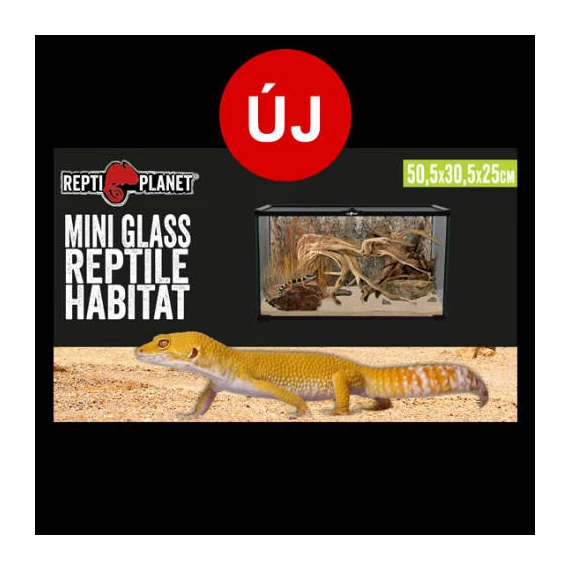 Repti Planet mini Glass Reptile Habitat - üveg terrárium  (50,5x30,5x25cm)