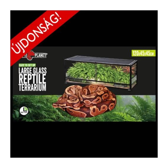 Repti Planet Large Glass Reptile Habitat - üveg terrárium  (120x45x45cm)