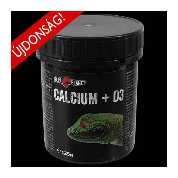 Repti Planet Calcium + D3 - kiegészítő takarmány - hüllők részére (125g)