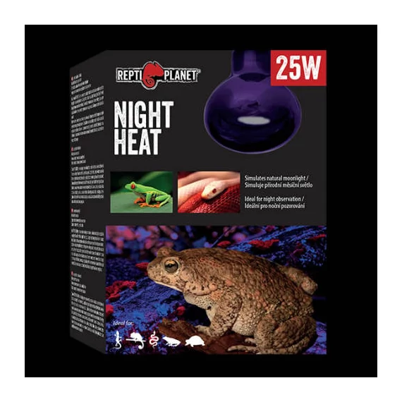 Repti Planet Night Heat - Természetes holdfényt sugárzó izzó (25W)