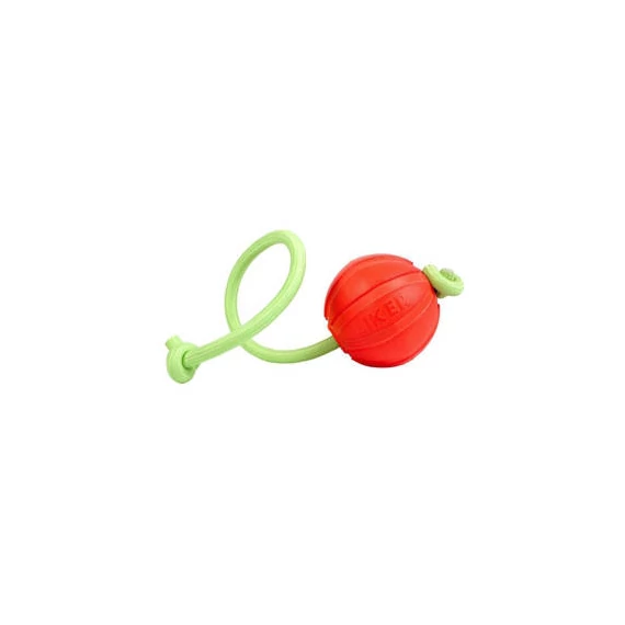 LIKER5 Lumi Ball with Fluoresence rope - játék (labda, fluoreszkáló kötéllel) kutyák részére (Ø9cm)