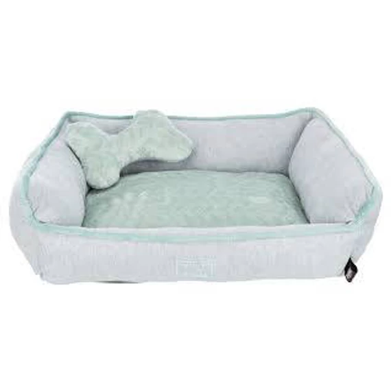 KT24:Trixie Junior Bed - négyszögletes fekhely (szürke/menta szín) kutyák részére (50x40cm)