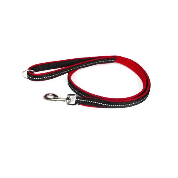 Julius-K9 Powair IDC leash - póráz (piros, kis karabinerrel) kutyák részére (120cm)