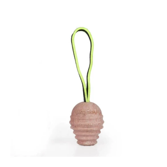 Julius-K9 Duoplay - játék (kaucsuk labda, neonsárga zsinórral) kutyák részére (15cm)
