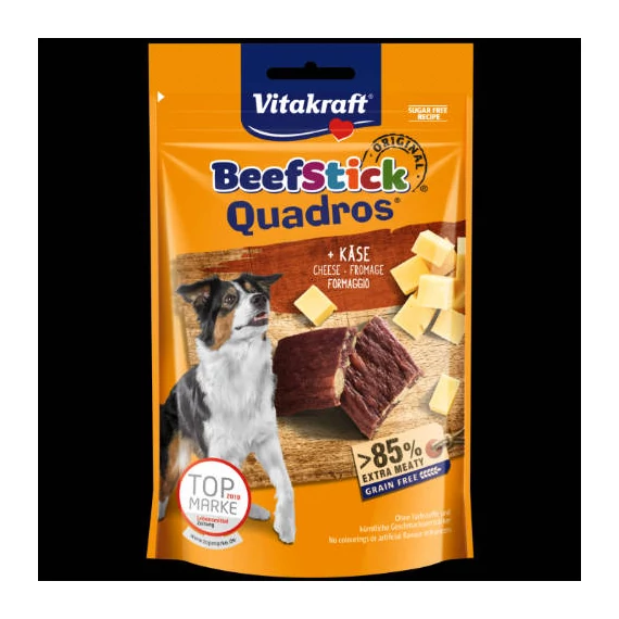 Vitakraft BeefStick Quadros - jutalomfalat (sajt) kistestű kutyák részére (70g)